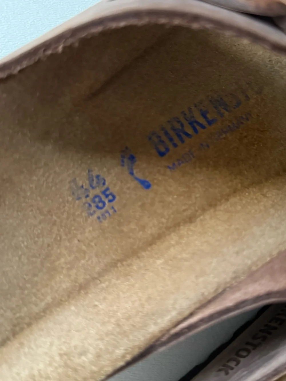 Birkenstock Arizona Sandal Mule US 11 EU 44 Two Strap Habana Oiled Leather